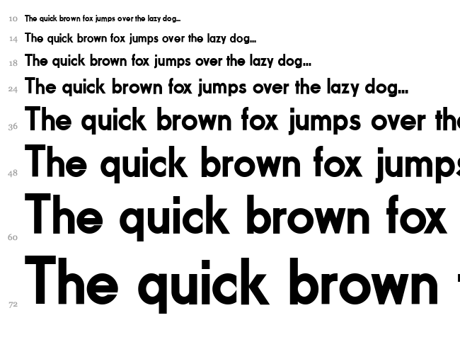 Fundamental Brigade font waterfall